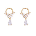 Shangjie OEM Joyas Fashion Women 925 Pendientes de plata delicados CRSTAL COCON FLE FLEAR PENDIZA